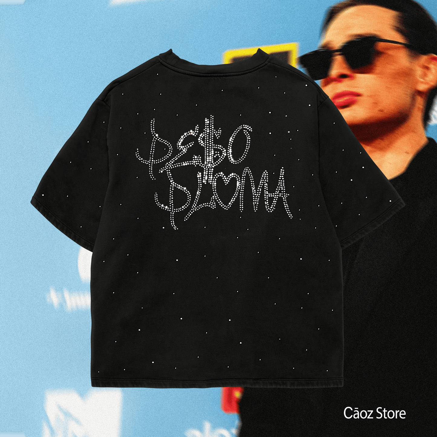 PESO PLUMA DIAMANTES SHIRT OVERSIZE