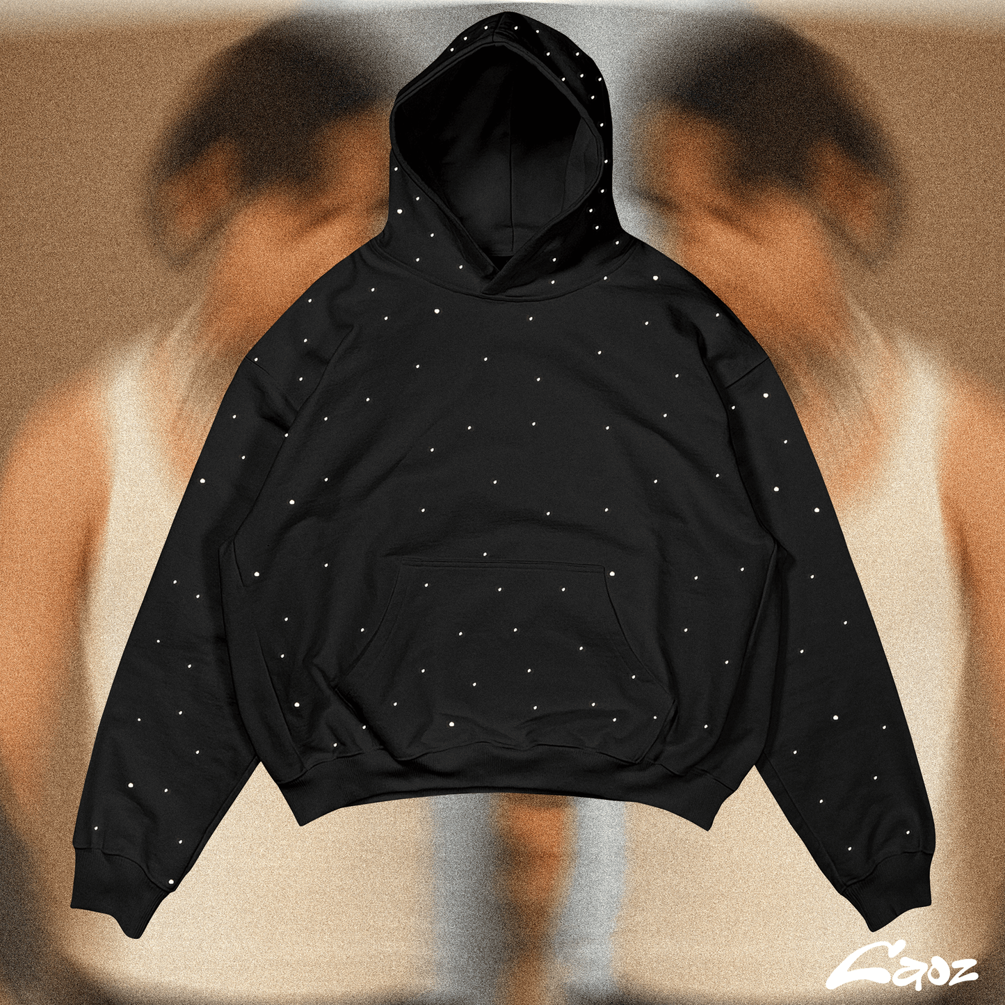 FULL DIAMOND BLACK HOODIE