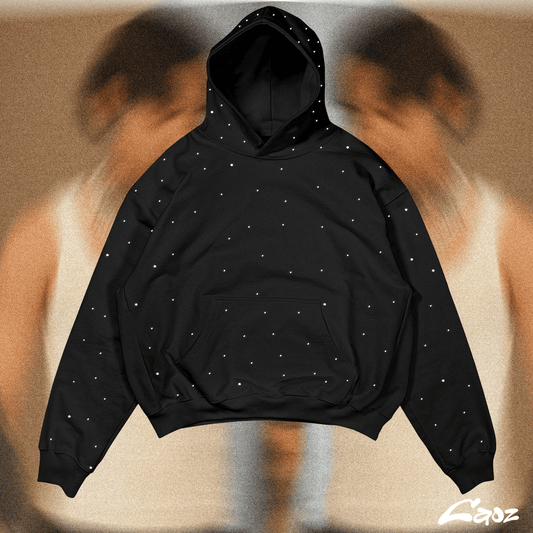 FULL DIAMOND BLACK HOODIE