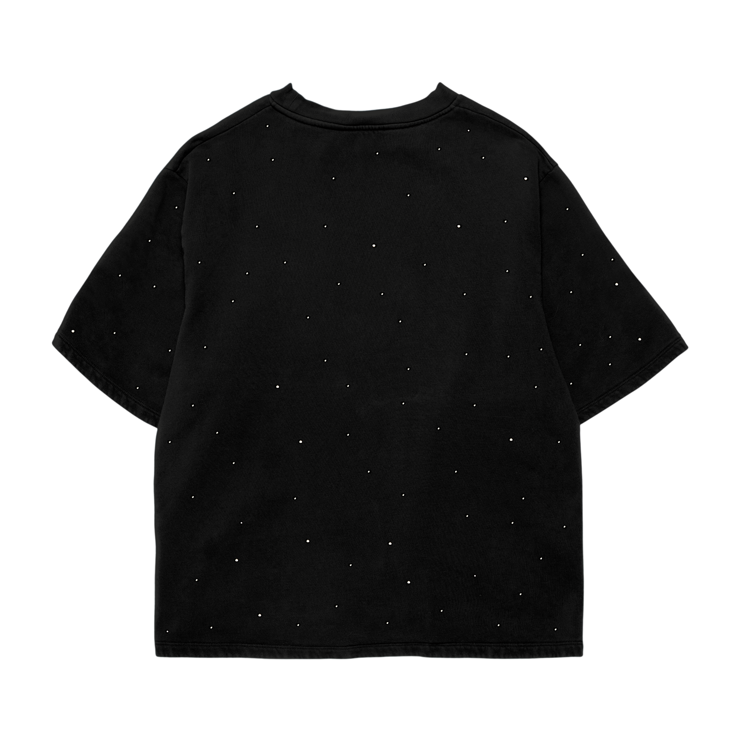 FULL DIAMOND BLACK SHIRT OVERSIZE