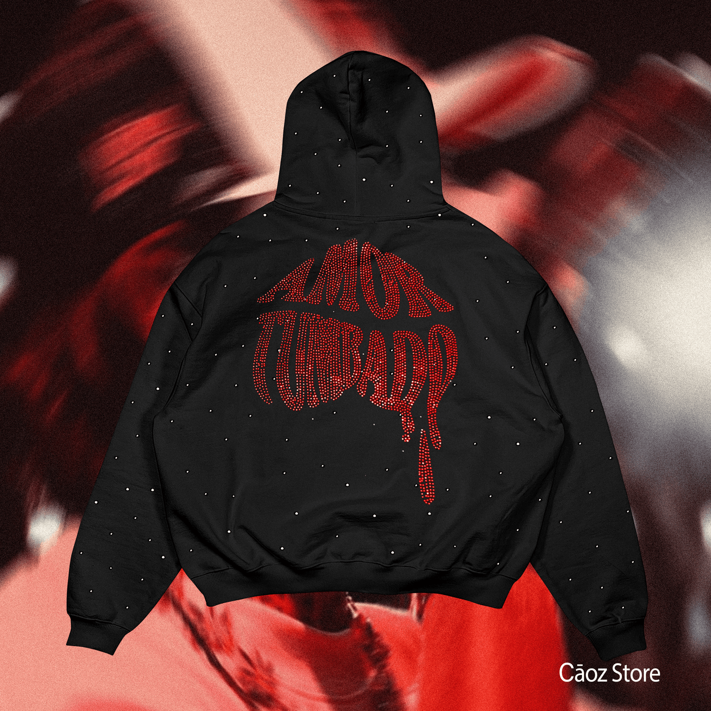 HOODIE AMOR TUMBADO DIAMANTES