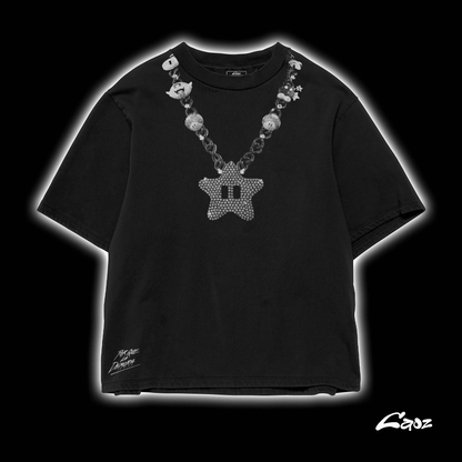 STAR CRYSTALS SHIRT OVERSIZE