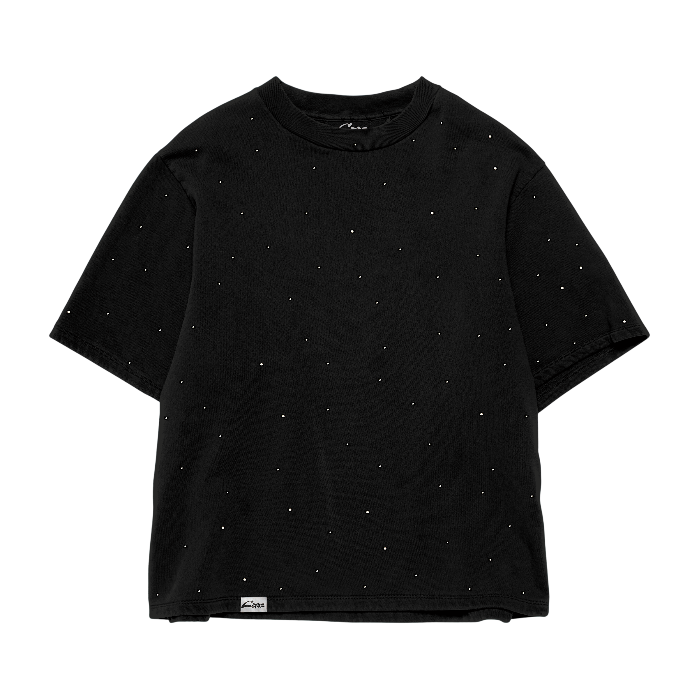 FULL DIAMOND BLACK SHIRT OVERSIZE
