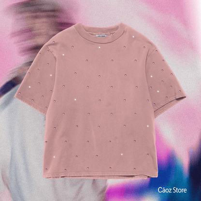 CT DIAMANTES PINK SHIRT OVERSIZE