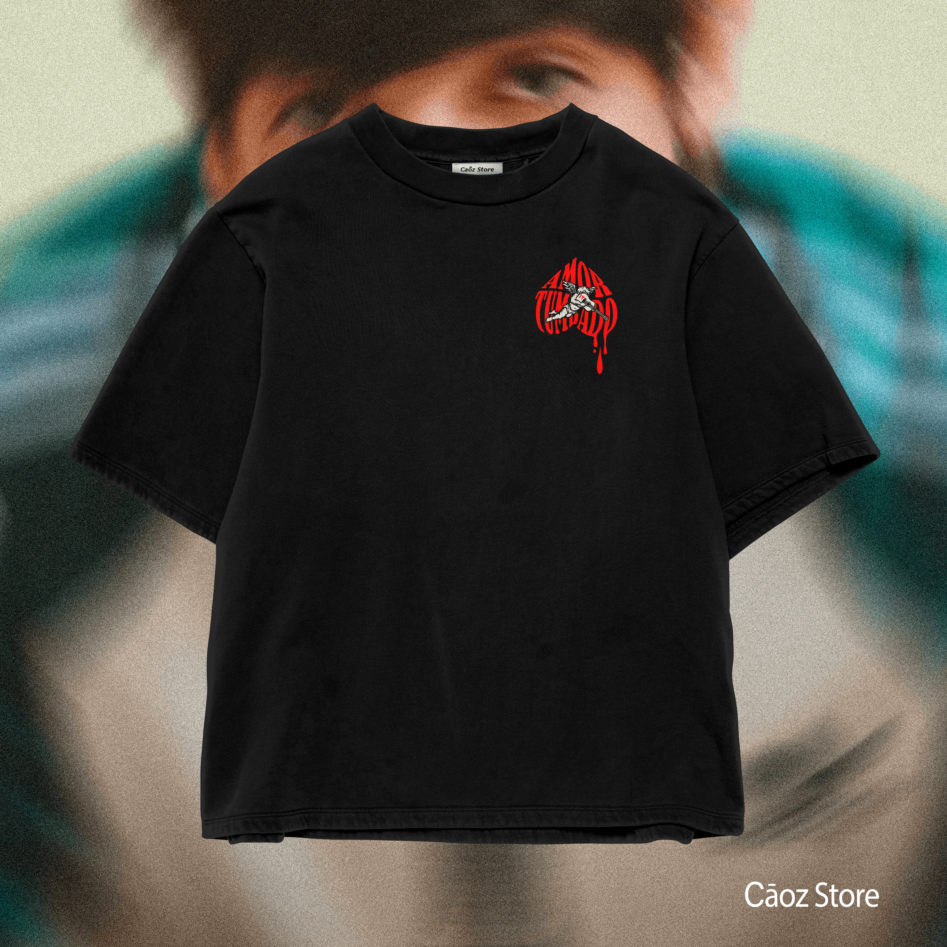 AMOR TUMBADO ROJO SHIRT OVERSIZE