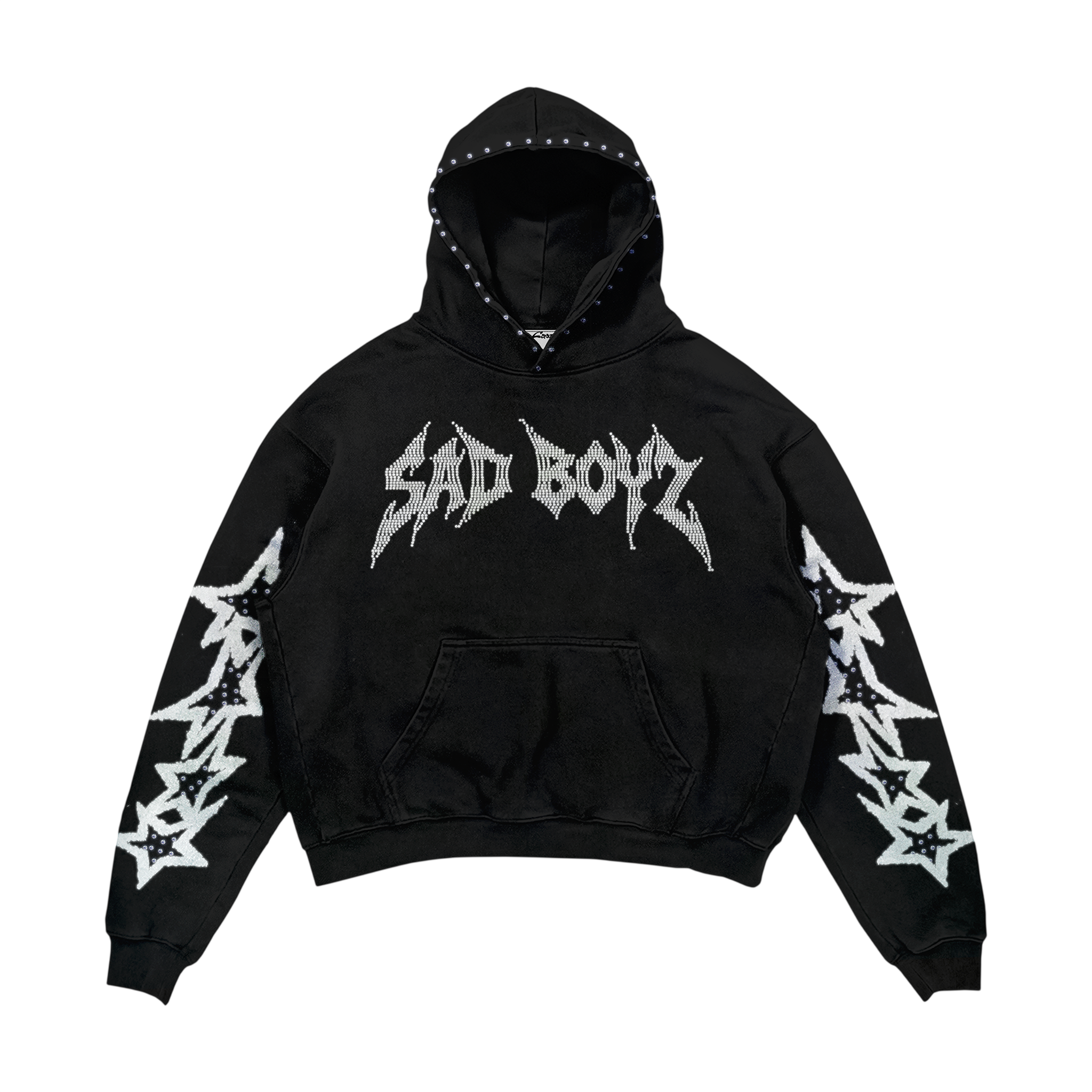 SAD BOYZ CRYSTALS HOODIE OVERSIZE