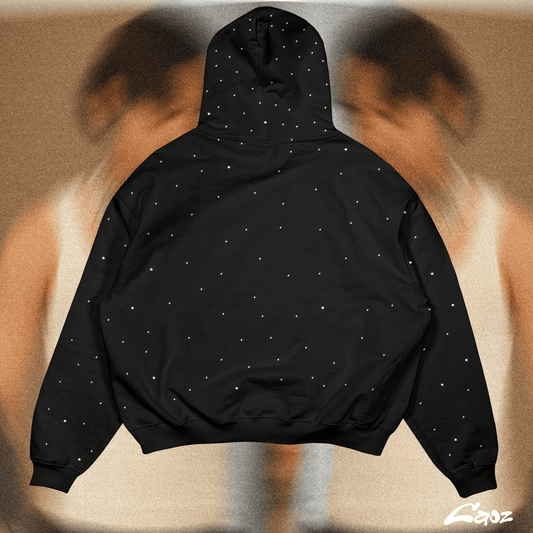 FULL DIAMOND BLACK HOODIE