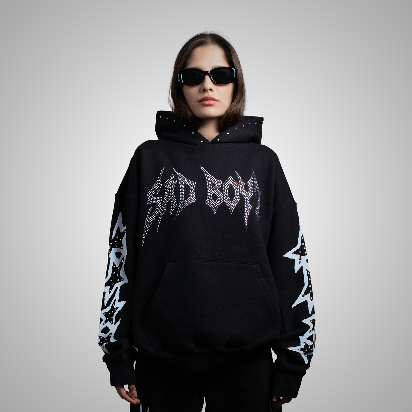 SAD GIRLZ CRYSTALS HOODIE