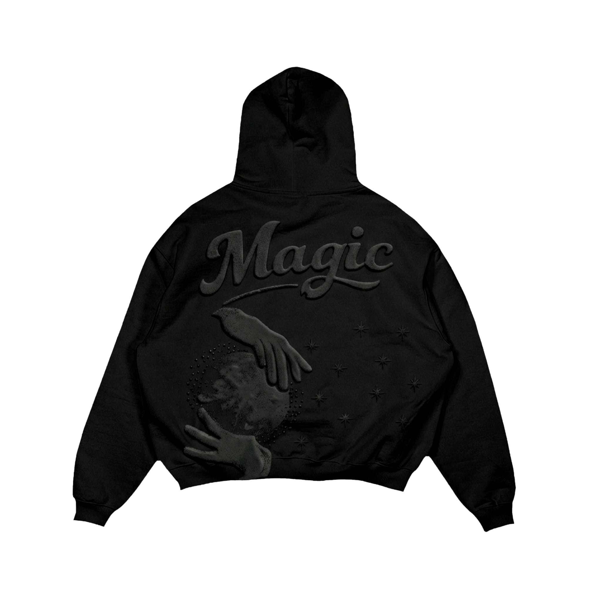 MAGIC TOTAL BLACK HOODIE
